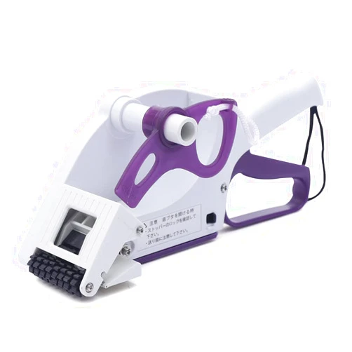 CUBELLIN Label Applicator Manual Label Applicator 22-35MM Label Width Automatically Peel Off and Stick Labels Handheld Labeling Machine for Round Square Flat Bottle