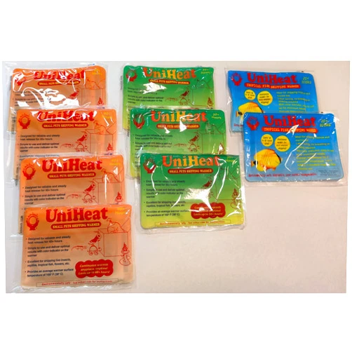 Uniheat Shipping Warmers, The Countdown: Four 40 Hour, Three 30 Hour, & Two 20 Hour of Heat Packs - 9 Total Packs