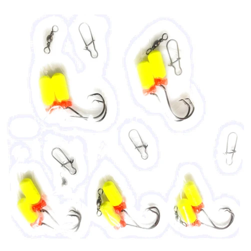 RignFish Custom Rigs 5 - Hi*Low - Pompano Rig, Surf Fishing Rig, Fishing Rigs, Double Drop Rig - Pompano, Snappers, Whiting, Drum, Spots, Etc Hand Tied w/ 30Lb Fluorocarbon Line, 3/4