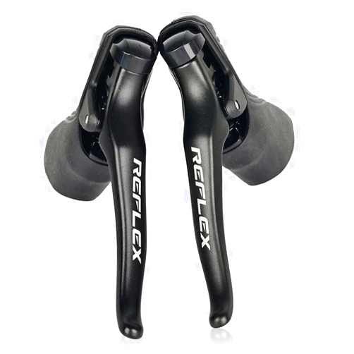 PZAMA SENSAH Road Bike Gear Lever 2 x 8/2 x 9/2 x 10/2 x 11 Speed Shifters & Gear Cable Brake Bicycle Front Derailleur Compatible with Shimano