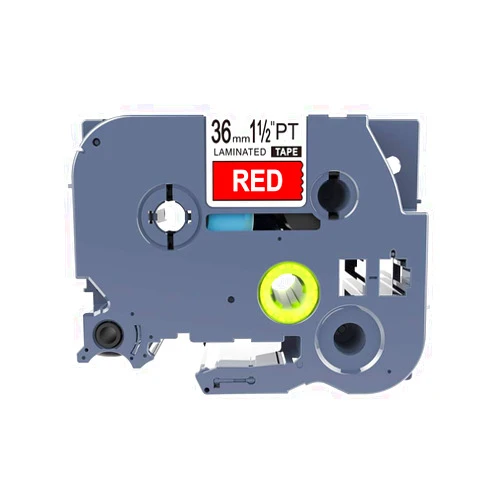 IDIK 1PK White on Red Standard Laminated Label Tape Compatible for Brother P-Touch TZe-465 TZ465 TZe465(36mm x 8m)
