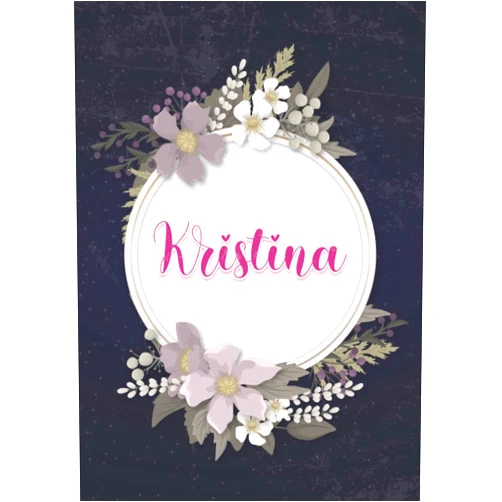 Rebeca Ger Manja Publishing Kristina: Notizbuch A5 | Personalisierter vorname Kristina | Geburtstagsgeschenk für Frau, Mutter, Schwester, Tochter ... | Blumendesign | 120 Seiten ... A5 (14,8 x 21 cm) (German Edition)