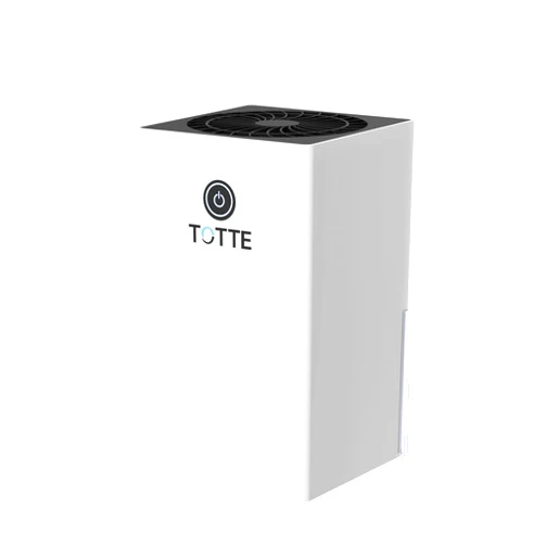 TOTTE 300 Sq. Ft. Dehumidifier for Home, 33 OZ Water Tank, Small Dehumidifiers for Room, Quiet with Auto Shut Off, Dry Clothes, Portable Small Dehumidifier for Basement Bathroom RV Closet, White