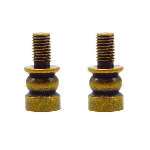 ECUDIS Lamp Shade Risers Lamp Finial Extender, 2 Pack (Antique Brass, 0.5 Inch)