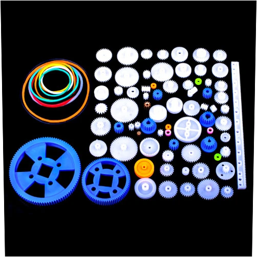 Quimat AUKUYEE 80Pcs Plastic Gear Kit Gearbox Motor Gear Set for DIY Car Robot QY16