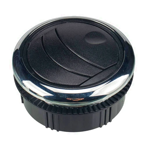 Garneck Round A/C Air Outlet Vent Electroplate Knob Type Universal for RV Bus Boat Yacht Electric Car 87mm/75mm