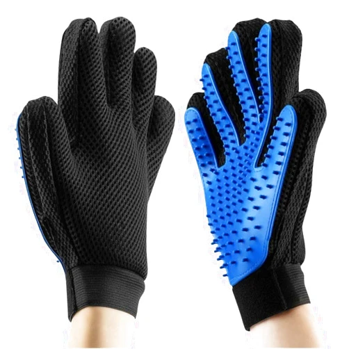 Charli & Beaux Pet Grooming Glove for Simple Easy Mess-Free Grooming, Grooming Mitt For Dogs, Cats, Rabbits, Horses, Long/Short/Curly/Straight Hair, Pet Hair Gloves For Pet Hair Removal, Easy Clean up