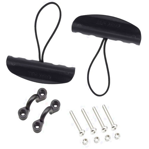 HoFire Kayak Handles, 2 Pieces Kayak Carry Pull Handles, Kayak T-Handle Replacement Kayak Accessories with Cord and Pad Eyes