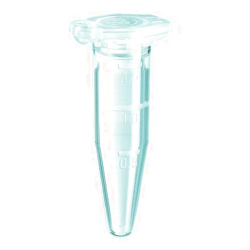 Eppendorf 022363204 Polypropylene Safe-Lock Graduated Microcentrifuge Tube, 1.5mL Capacity, Clear (Case of 500 Tubes)