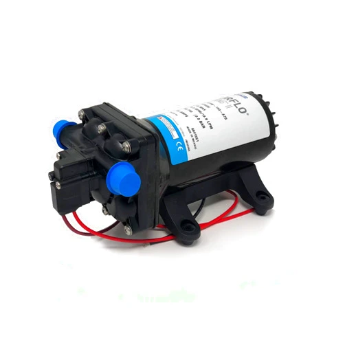 SHURflo 4158-153-E75 Fresh Water Pump, 5 gpm, 1/2-14 MNPSM Inlet x 1/2-14 MNPSM Outlet