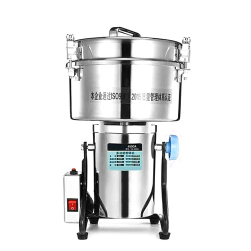 GagalU 4500G Commercial Electric Stainless Steel Grain Grinder Mill Powder Machine Mill Grinder Grind Grain, Roots, Flour, Kernel, E-Gelation, Olibanum, Milk Vetch 220V
