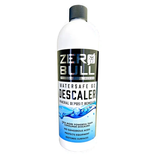 Zero Bull Descaler of Mineral Scale & Rust (16oz concentrate makes 1gal) MOST POWERFUL cleaner for all appliances and surfaces (made in USA)