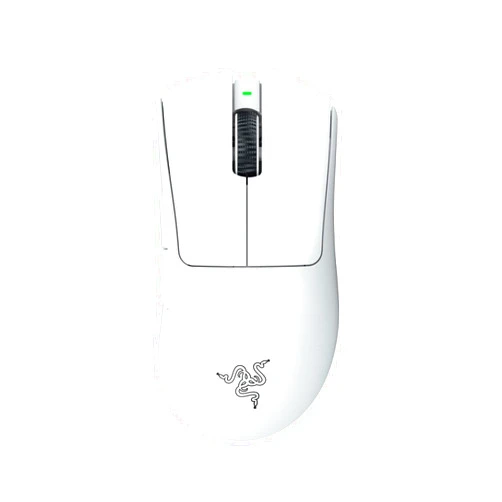 Razer DeathAdder V3 Pro Wireless Gaming Mouse: 64g Lightweight Ergonomic - 30K DPI Optical Sensor - Gen-3 Optical Switches - 8 Programmable Controls - Up to 90 Hr Battery - White