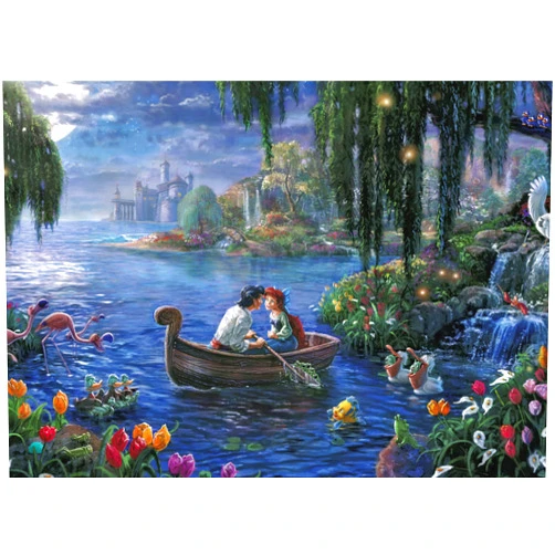Ceaco - Disney - Thomas Kinkade - The Little Mermaid II - 1000 Piece Jigsaw Puzzle