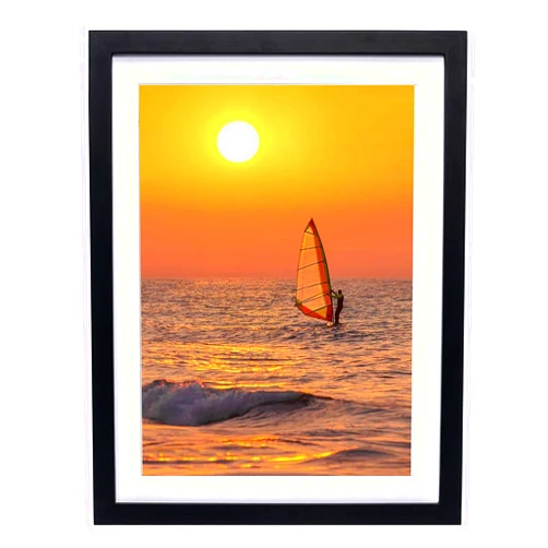 ZZFQXZ 12x16 Frames for Diamond Painting 30x40cm Diamond Art Frame Display Picture 10x14inch/25x35cm with Mat, Frame for Diamond Art 12x16inch/30x40cm Solid Wood Frame Black (ZK002