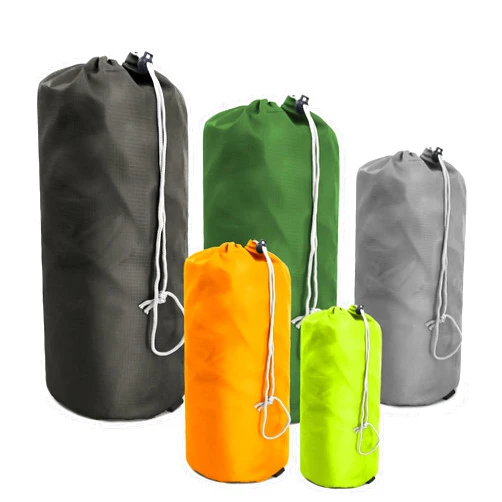 BeeGreen Stuff-Sacks-for-Travel-Backpacking 5 Pack with Dust Flap compression Ditty Bags for Outdoor Products Foldable Lightweight