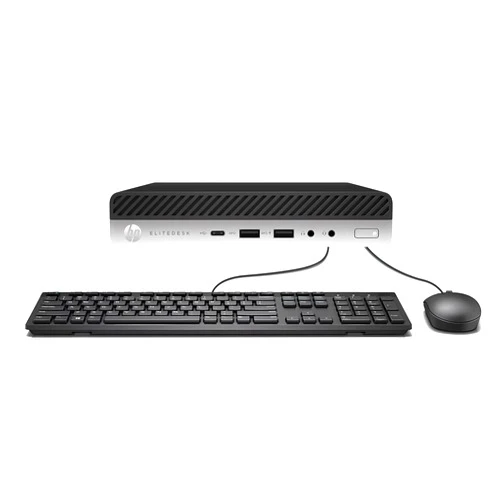 HP EliteDesk 800 G3 Mini Desktop Computer, Intel Quad-Core i5-6500T, 16GB DDR4 RAM, 256GB SSD, Keyboard&Mouse, VGA, DP, Windows 10 Pro (Renewed)