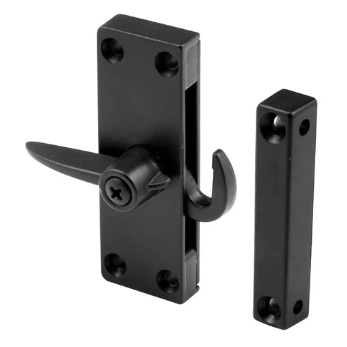 Prime-Line A 104 Die-Cast Black Right-Hand Sliding Screen Door Latch (Single Pack)