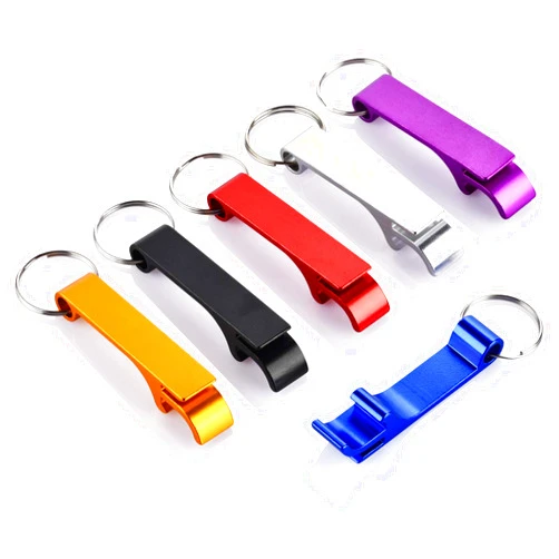 Mcyye 6PCS Colorful Mcyye Beer Bottle Openers, Premium Metal Keychain Bottle Opener, Beverage Bottle Opener for Men, Women, Small and Practical, Easy to Carry, Open the Lids of Beer Bottle Easily