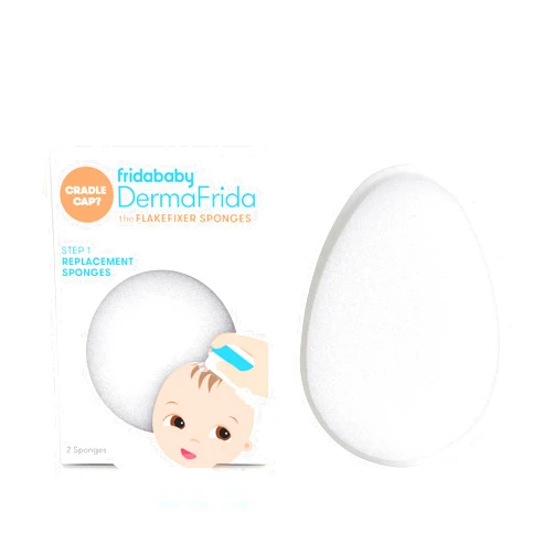 Frida Baby Replacement Sponges for The 3-Step Cradle Cap System by Dermafrida The Flakefixer 2 Pack of Soft Sponges Work with The Flakefixer System(Sold Separately)