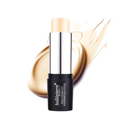 bellapierre Mineral Foundation Stick | Full Coverage Matte Finish | Cruelty Free | Non-Toxic and Paraben Free | Compact Tube - 0.35 Oz - Light