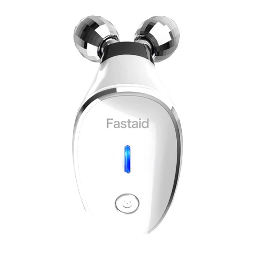 ELISHINE Microcurrent Facial Devices, Face Microcurrent Device, Facial Roller Massager for Double Chin, Boost Skin Care Products Absorption, Glossy White