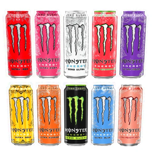 Ninoha Monster Energy Sampler Pack, Super Drink 10 Flavor Variety Pack - 16 Fl Oz Cans (10 Pack) by Gsuila, 16.0 fluid_ounces