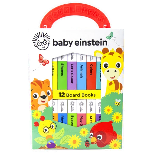 Editors of Phoenix International Publications Baby Einstein - My First Library Board Book Block 12-Book Set - First Words, Alphabet, Numbers, and More! - PI Kids