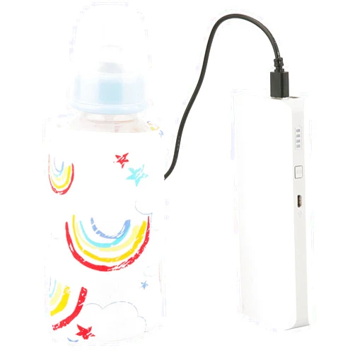 Hilitand Portable Bottle Keep Warm, USB Travel Milk Heat Keeper, Baby Bottle Keep Warmer for Car Tavel, Storage Cover Insulation Thermostat(Red, 12)