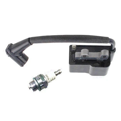 Husmax A411000500 A411000501 A411000502 Ignition Coil Module with BM6A Spark Plug for Shindaiwa Echo Blower ES-250 ES-252 PB-250 PB-250LN PB-252 ES250 ES252 PB250 PB250LN PB252