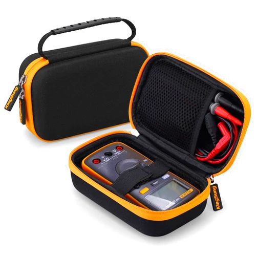 Kingsung Hard Storage Travel Case for Fluke 101/106/107 Handheld Digital Multimeter, EVA Drop-Resistant Meter Case(Only Case)