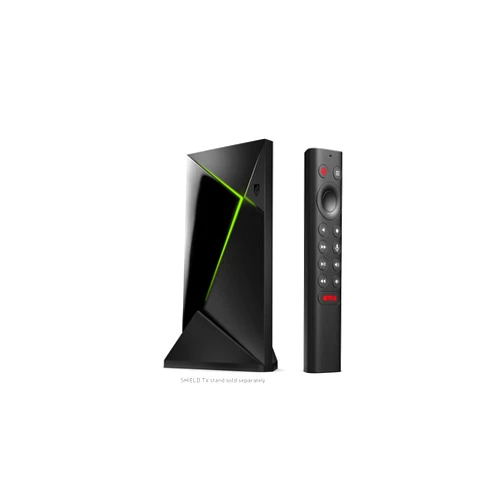 NVIDIA SHIELD Android TV Pro Streaming Media Player; 4K HDR movies, live sports, Dolby Vision-Atmos, AI-enhanced upscaling, GeForce NOW cloud gaming, Google Assistant Built-In, Works with Alexa