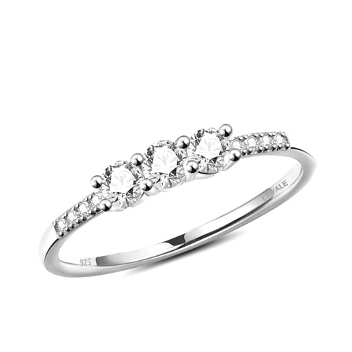 LAVALE Round Cut Moissanite Wedding Band for Women, Brilliant D Color VVS1 Clarity Classic Lab Created Diamond Solitaire Ring 18K White Yellow Rose Gold Vermeil 4 Claw Knife Edge Moissanite Rings