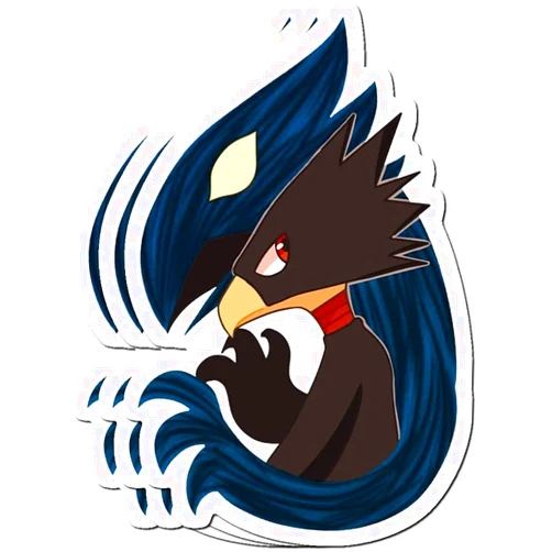 Generic Kiss Cut Stickers Vinyl Sticker for Vijk KOR Tokoyami - Dark Shadow Sticker Stickers Vinyl Sticker,Funny Sticker, Gift Sticker