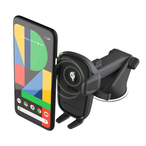 iOttie Car Charger Easy One Touch Wireless 2 Qi Charging Dashboard Phone Mount for iPhone, Samsung Galaxy, Huawei, LG, Smartphones