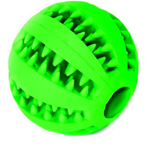 SunGrow Teething Treat Chew Ball for Rabbit, Ferret, Guinea Pig, Puppy, Kitten Tooth Clearing Puzzle Treat Dispenser, Aquarium Fish Bloodworm & Snack Holder, 2.75 inches