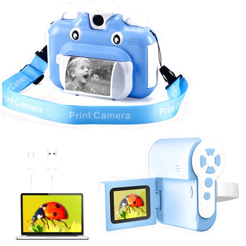 Barchrons Bundle: Kids Camera Instant Print & Kids Microscope 1000X