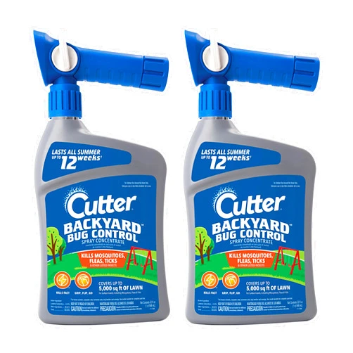 Cutter Backyard Bug Control Spray Concentrate (2 Pack), Kills Mosquitoes, Fleas & Listed Ants, 32 fl Ounce
