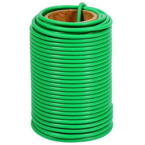 Shintop Plant Ties, 65.6ft Soft Green Garden Wire Flexible Twist Ties for Outdoor Climbing Plants,Tomatoes, Flowers, Roses Plant Support (3.5mm)
