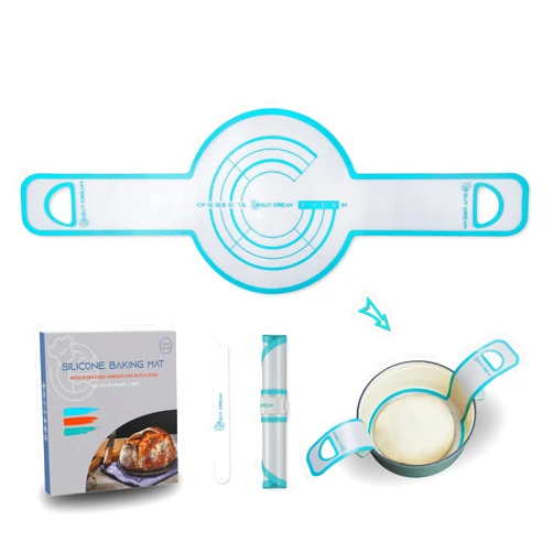 GUY.DRE.MAT GUY DREAM Premium Silicone Bread Sling - High Performance Silicone Baking Mat for Dutch Oven – Sourdough Bread Baking Dutch Oven Liner & 1 Storage Band