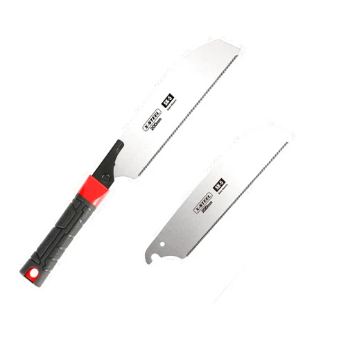 X-STEEL Japanese Hand Saw Pull Saw Flush Cut Saw Razor Fine Teeth Saw With 8 Inch（200MM）SK-5 Steel Blade For Woodworking