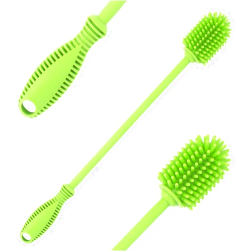 DdLUCK Silicone Bottle Cleaning Brush with Long Handle, 12.5
