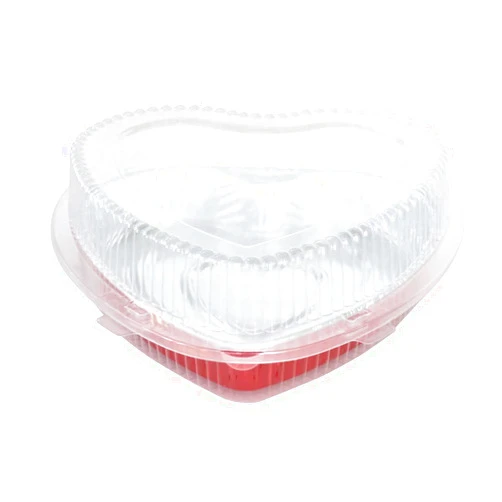 KitchenDance.com Disposable Heart Shaped Clamshell Container (10, Heart Clamshell Only)