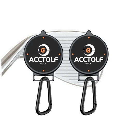 ACCTOLF 2 Pack Magnetic Golf Towel Clip, Magnetic Clip for Golf Towel, Golf Cart, Clubs or Golf Hub, Removable Industrial Magnetic Accessories
