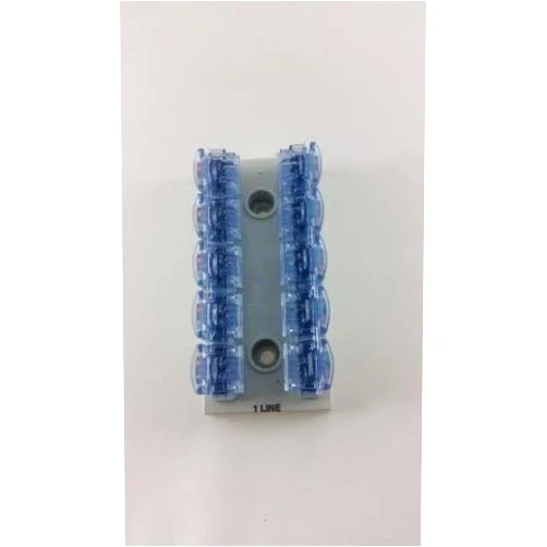 CableRanch Channell 10 Pair Gang Mini Rocker Bridging Module Phone Commoning Block (1 in / 9 Out) MRB-10F0