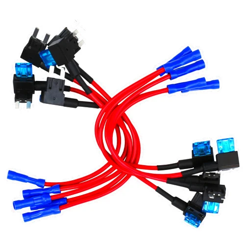 EPAuto 10 Pack - EPAuto 12V Car Add-a-circuit Fuse TAP Adapter Mini ATM APM Blade Fuse Holder