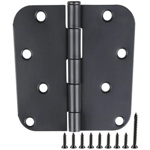 TDCHINGES 18 Pack Black Door Hinges 4 Inch x4