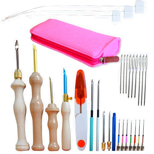 DiaWiew Adjustable Punch Needle Embroidery Kit for Adults - Complete Beginner Set with Tools - Ideal for Punch Needle and Needle Punch Projects