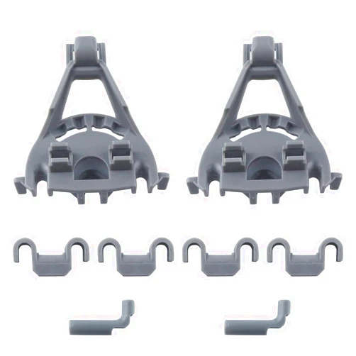 SUUJI 00428344 Dishwasher Bearing Lower Rack Flip Tine Clip Kit Replacement Part Compatible With Bosch Thermador Kenmore Dishwasher Replaces for 418499 00418499 428344 420199 00420199 1999096