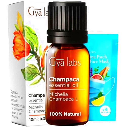 Gya Labs Champaca Essential Oil for Diffuser - Champaca Essential Oil for Skin - Champaca Oil for Hair, Aroma, Soap & Candle - 100% Natural (0.34 Fl Oz)